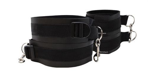 Thigh And Wrist Cuff Set - Black