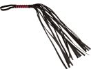 Sex And Mischief Stripe Flogger - Red And Black