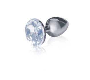 The 9'S The Silver Starter Bejeweled Stainless Steel Plug - Diamond