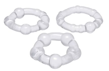 Performance Penis Ring Set of 3 - Clear