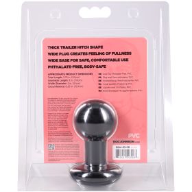 Round Butt Plug Small - Black
