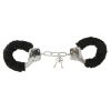 Sex And Mischief Furry Handcuffs - Black