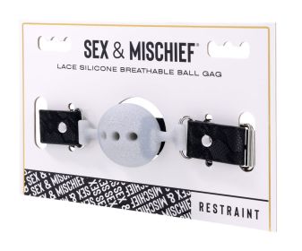 Lace Silicone Breathable Ball Gag