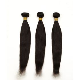 Human Hair Bundles Straight Extensions, Natural Color (Option: 12 inches)