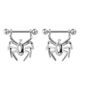 Chest Personality Piercing Accessories Lacteal Nail (STYLE: Steel spider)